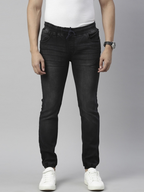 

Chennis Men Black Slim Fit Light Fade Stretchable Jogger Jeans