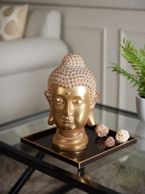 

Pure Home and Living Gold-Toned Bodhi Buddha Head Showpiece