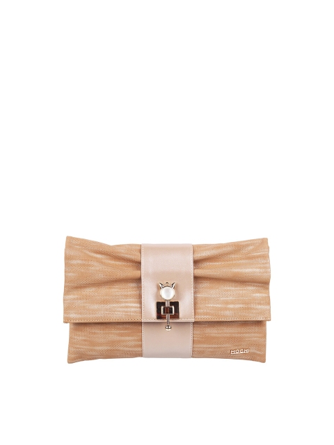 

Mochi Women Gold-Toned Embellished Foldover Clutch