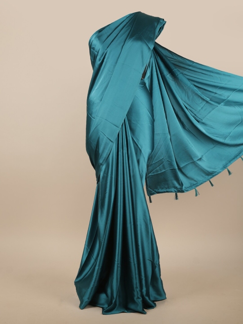 

Pothys Blue Satin Saree
