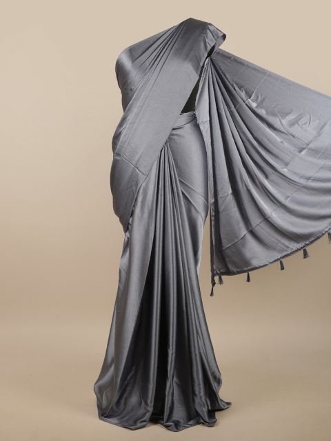 

Pothys Grey Satin Saree