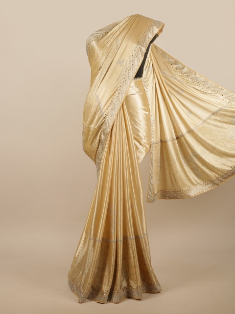 

Pothys Cream-Coloured Saree