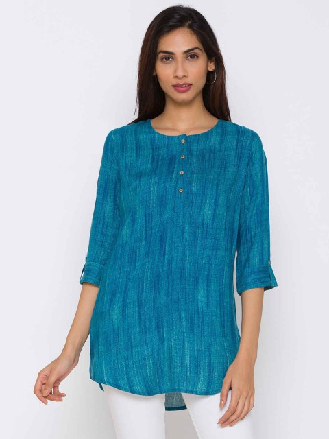 

ZOLA Teal Printed Tunic