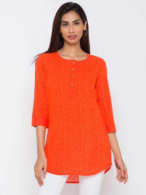 

ZOLA Orange Printed Tunic