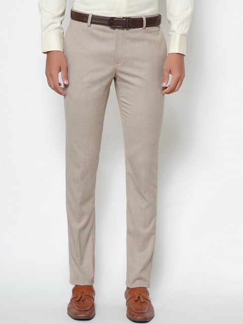 

Blackberrys Men Brown Skinny Fit Formal Trousers