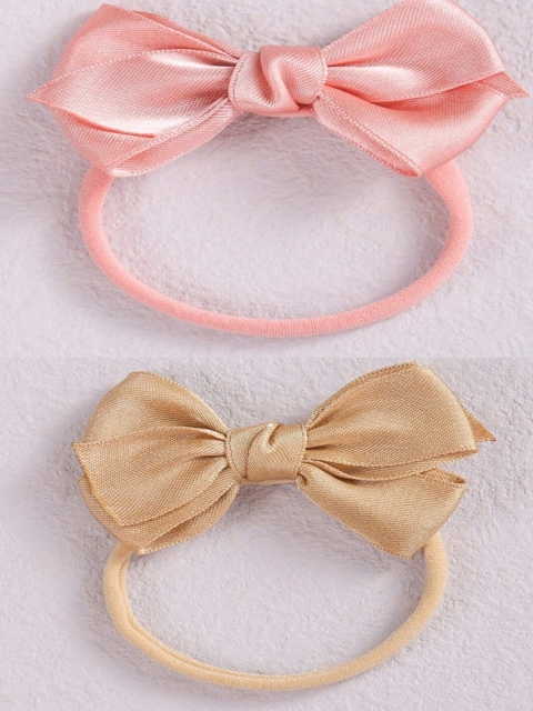 

AQUASTREET Set of 2 Girls Pink & Gold-Toned Hairband