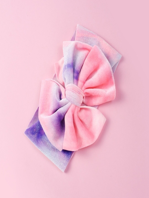 

AQUASTREET Girls Multicoloured Bowknot Velvet Hairband, Multi