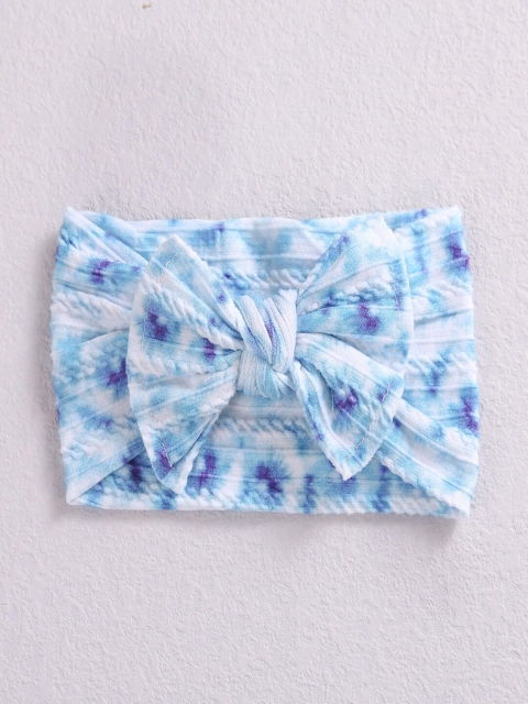 

AQUASTREET Girls Blue & White Digital Print Hairband