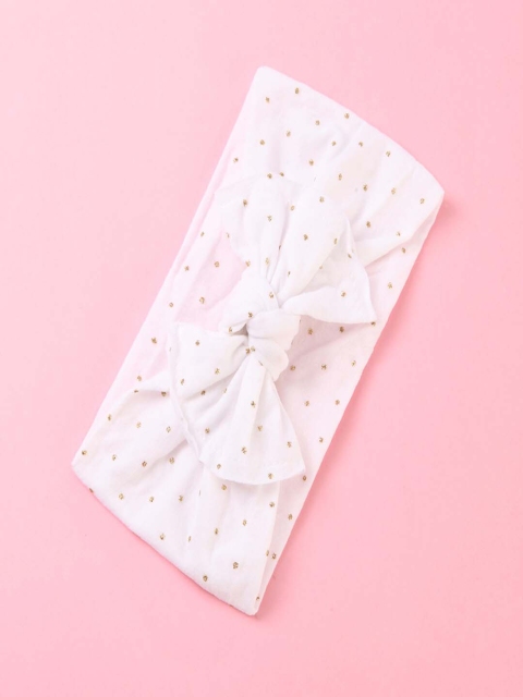

AQUASTREET Girls White & Gold-Toned Embellished Hairband