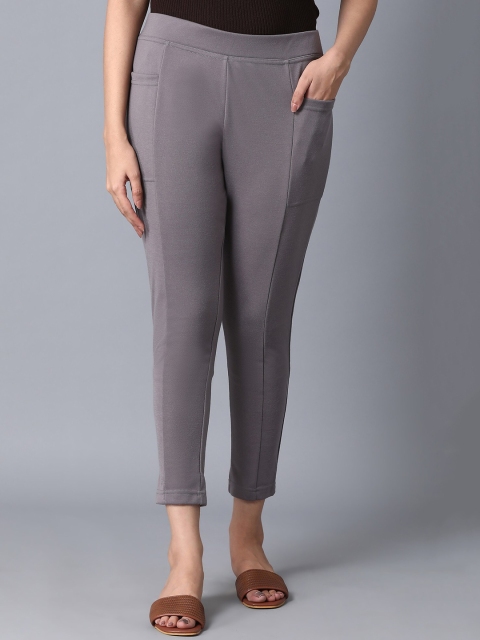 

elleven Women Grey Solid Yoga Tights