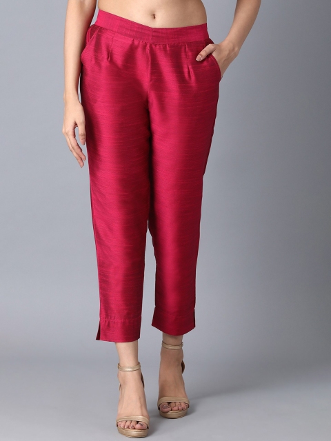 

elleven Women Pink Cigerette Ethnic Trousers