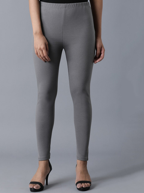 

elleven Women Grey Ankle-Length Tights