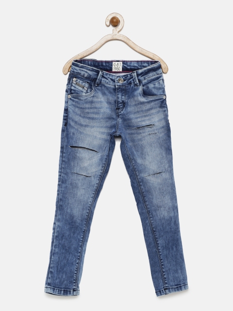 

Gini and Jony Girls Blue Regular Fit Mid-Rise Jeans