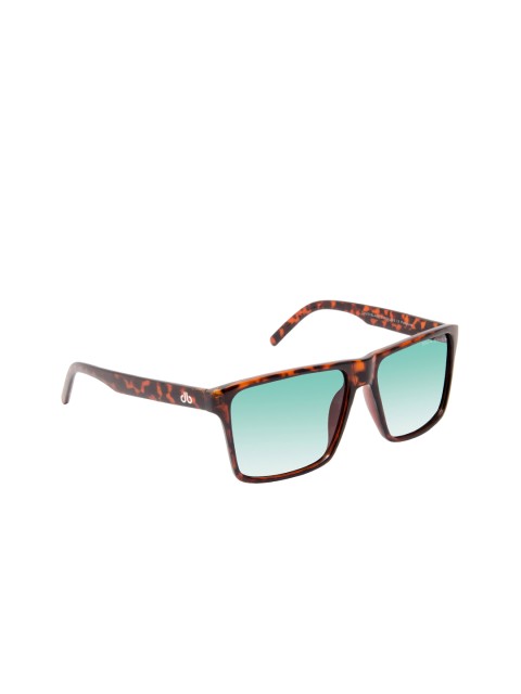 

David Blake Unisex Green Lens & Brown Wayfarer Sunglasses W-SGDB2014
