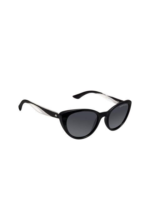 

David Blake Women Grey Lens & Black Cateye Sunglasses - W-SGDB1909-Black