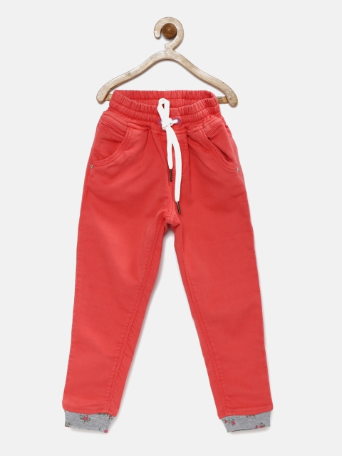

Gini and Jony Girls Coral Orange Regular Fit Mid Rise Clean Look Jeans