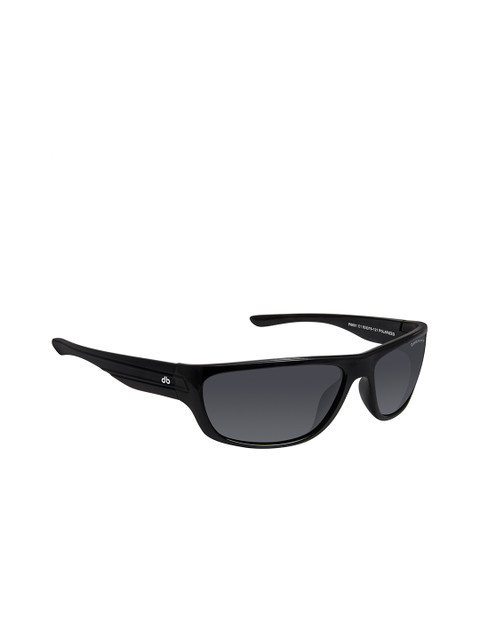 

David Blake Unisex Grey Lens & Black Polarised UV Protected Sports Sunglasses W-SGDB1927