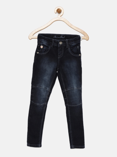 

Palm Tree Girls Blue Regular Fit Mid-Rise Clean Look Jeans