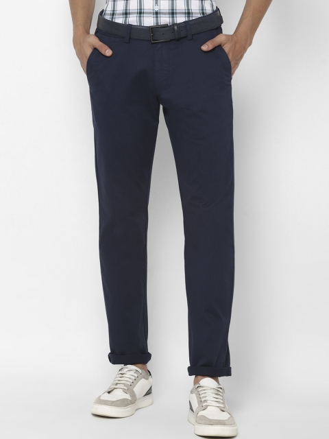 

Allen Solly Men Navy Blue Slim Fit Trousers