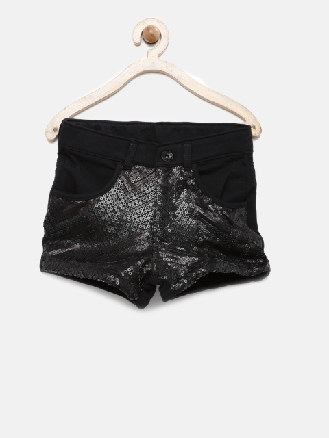 

Gini and Jony Girls Black Sequinned Shorts