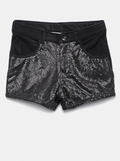 

Gini and Jony Girls Black Sequinned Shorts