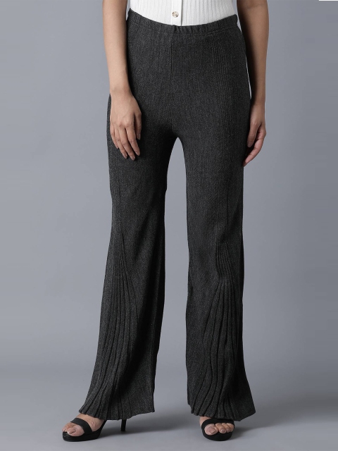 

elleven Women Grey Knitted Palazzos
