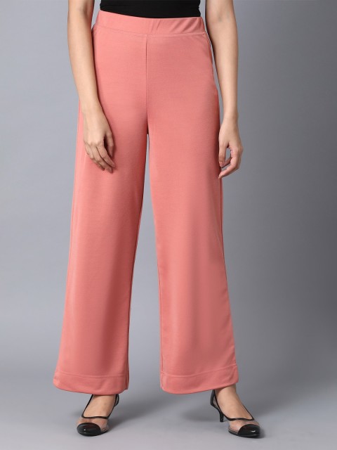 

elleven Women Pink Knitted Palazzos