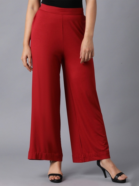 

elleven Women Red Palazzos