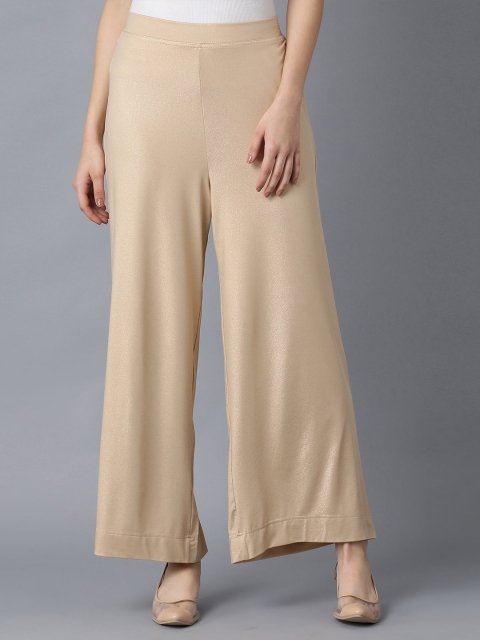 

elleven Women Beige Solid Palazzos