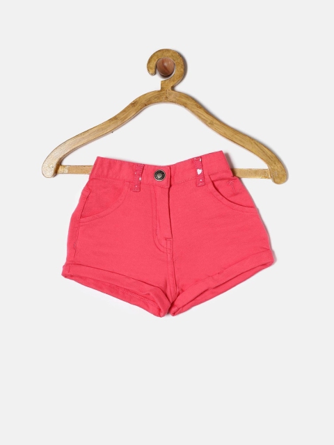 

Palm Tree Girls Pink Solid Regular Fit Regular