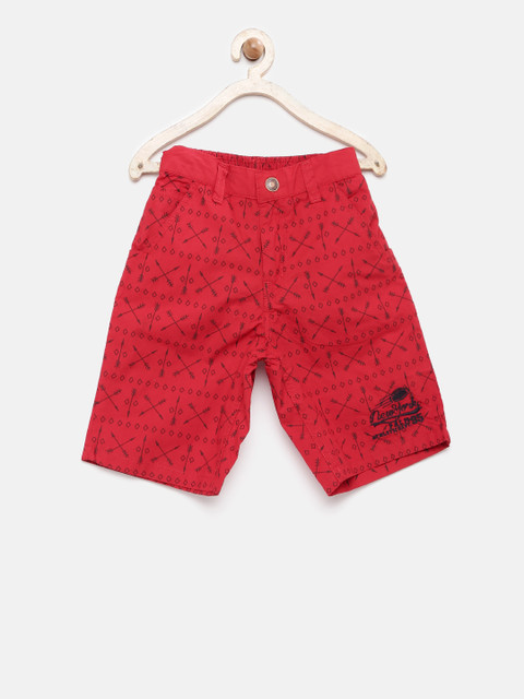 

Palm Tree Boys Red Printed Shorts