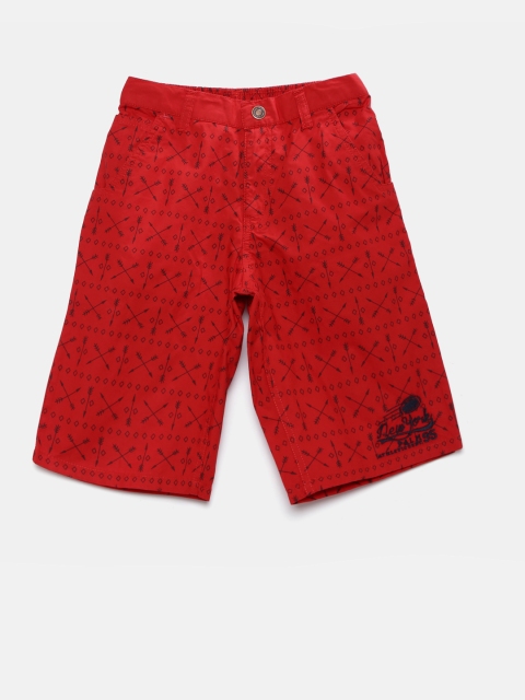 

Palm Tree Boys Red Printed Shorts