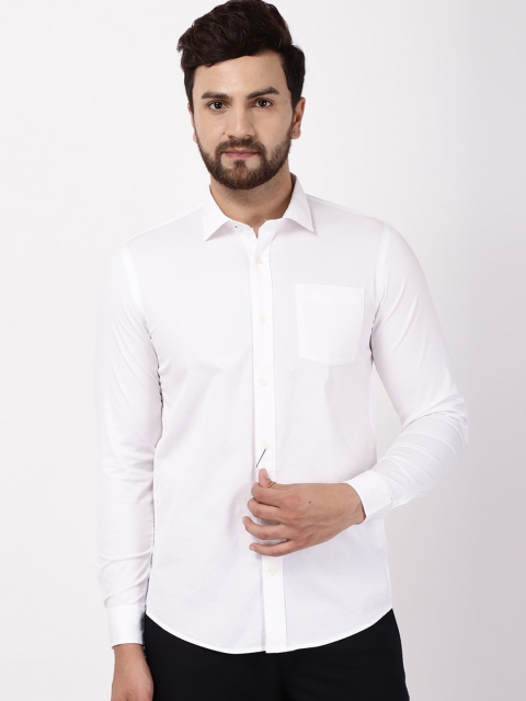 

Blackberrys Men White Skinny Fit Opaque Casual Shirt