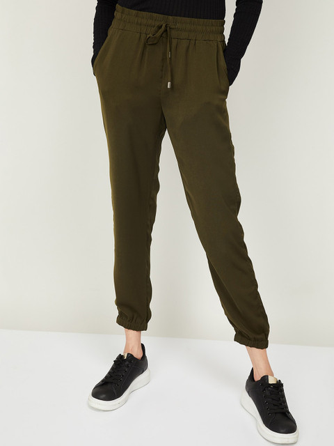 

CODE by Lifestyle Women Olive Green Joggers