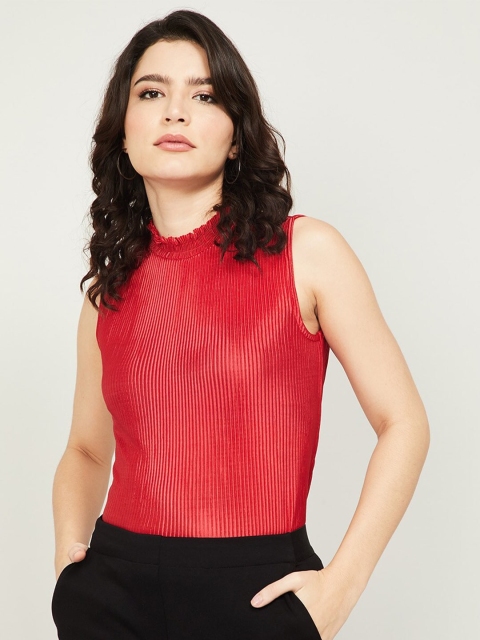 

CODE by Lifestyle Red Fitted Top