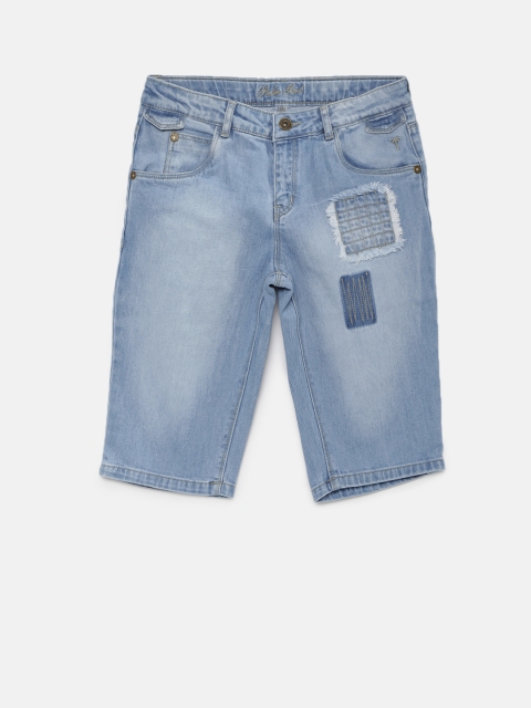 

Palm Tree Boys Blue Washed Denim Shorts