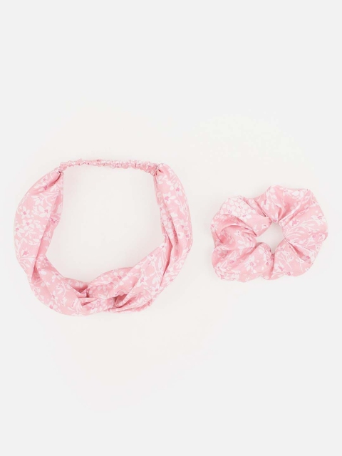 

Aditi Wasan Women Pink & White Set of 2 Hairband