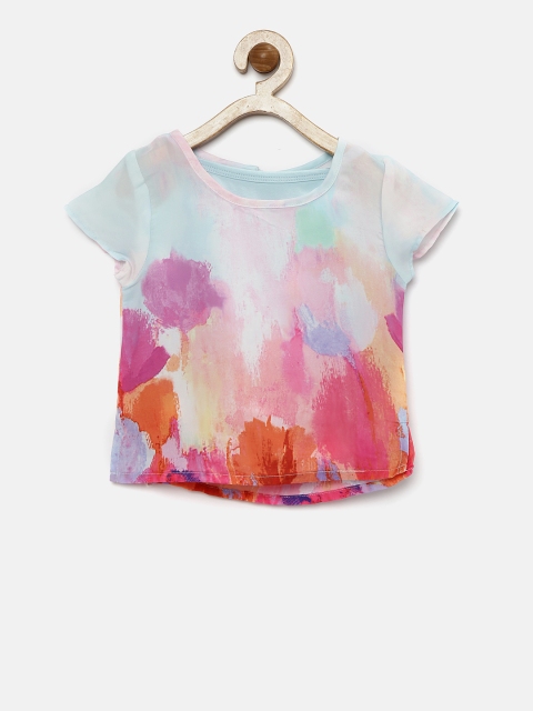 

Gini and Jony Girls Pink Printed Top