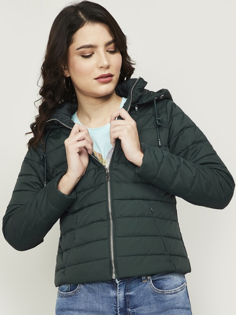 

Ginger by Lifestyle Women Green Padded Jacket