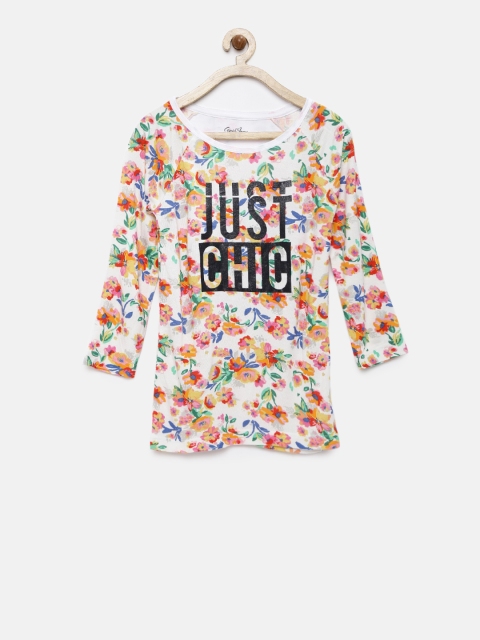 

Gini and Jony Girls Multicoloured Printed Top, Multi