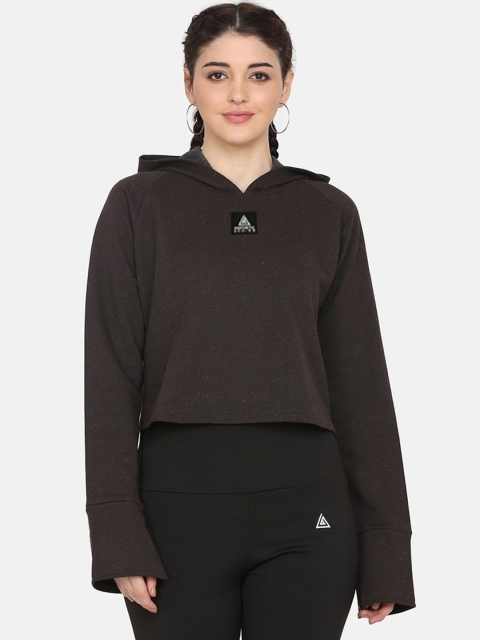 

Aesthetic Bodies Women Brown Hooded Sweatshirt