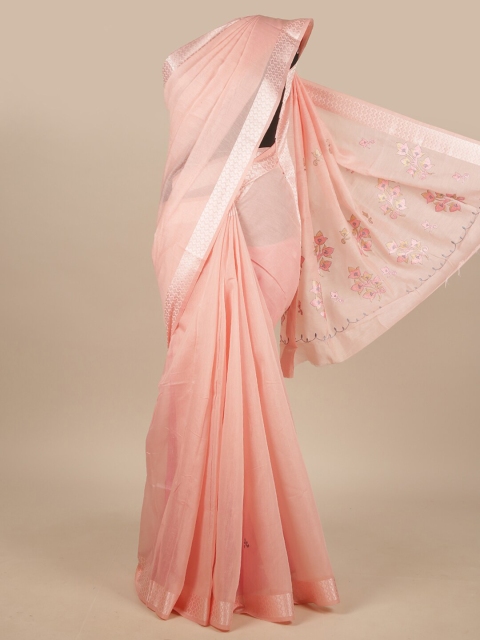 

Pothys Pink Floral Printed Saree