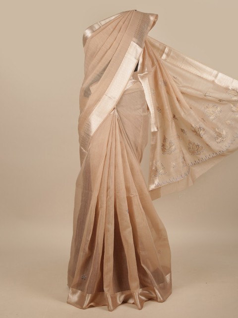 

Pothys Brown Floral Printed Saree