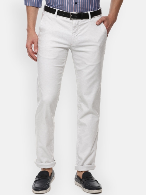 

Louis Philippe Sport Men White Slim Fit Trousers