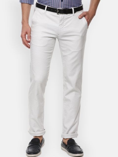 

Louis Philippe Sport Men White Slim Fit Trousers