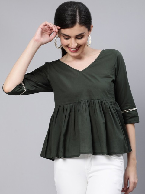 

Nayo Green A-Line Top