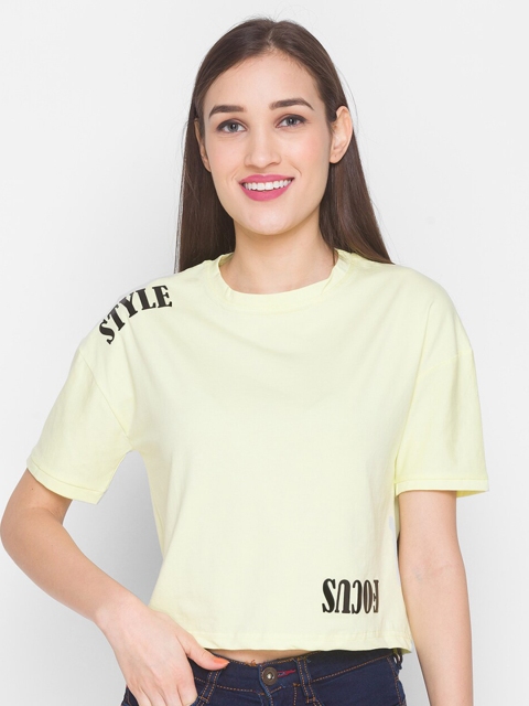 

ZOLA Yellow Regular Crop Top