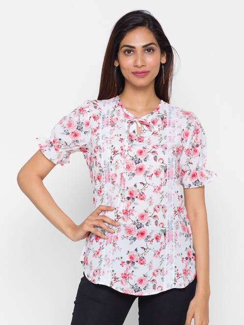 

ZOLA Red Floral Regular Top