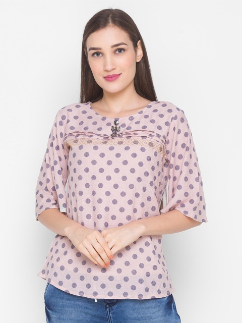 

ZOLA Peach-Coloured Regular Top