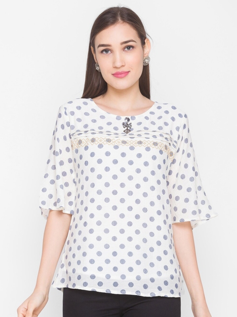 

ZOLA Cream-Coloured Regular Top
